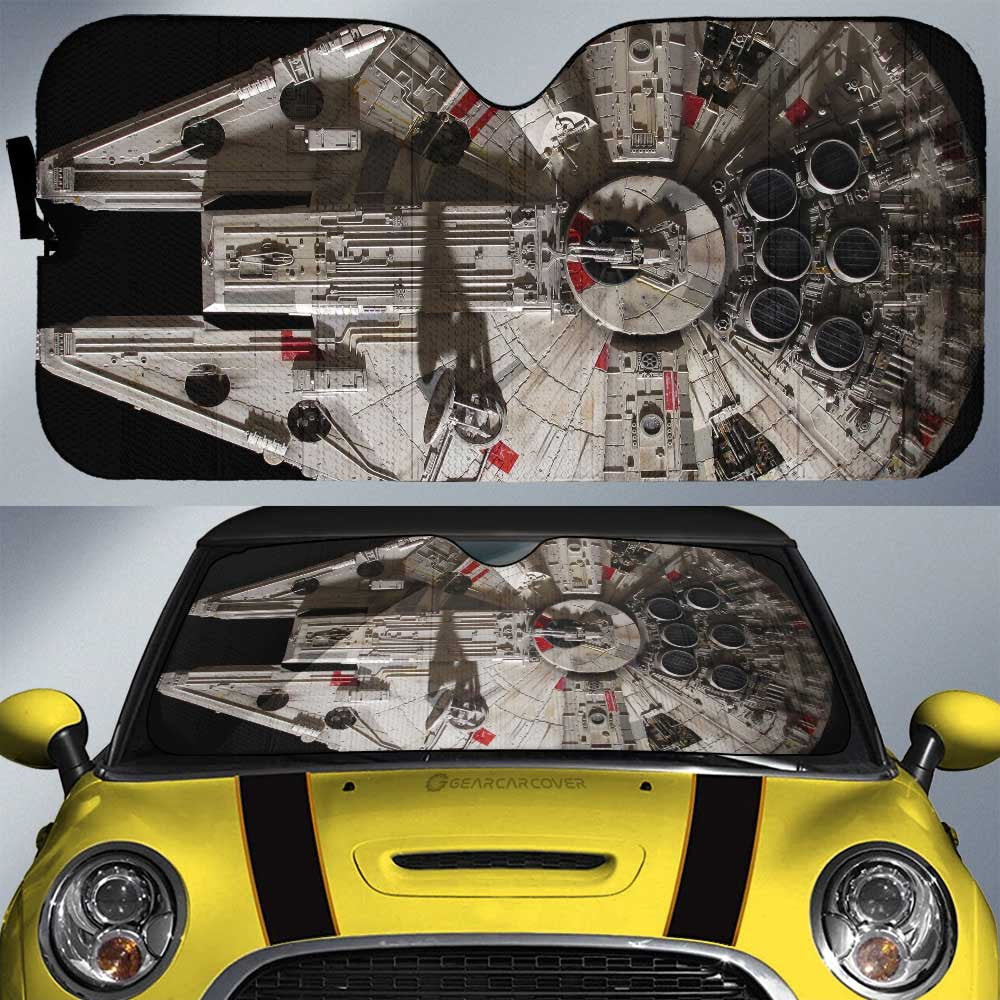 Millennium Falcon Car Sunshade Custom Spaceship Star Wars Car Accessories - Gearcarcover - 1