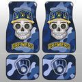 Milwaukee Brewers Car Floor Mats Skull Theme Collection - Gearcarcover - 1