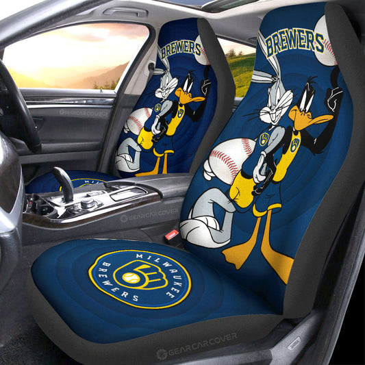 Milwaukee Brewers Car Seat Covers Custom Car Accessories - Gearcarcover - 1