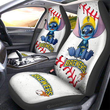 Milwaukee Brewers Car Seat Covers Stitch Theme Collection - Gearcarcover - 1