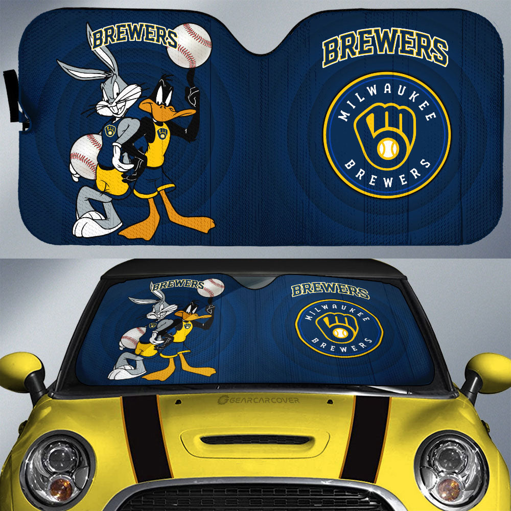 Milwaukee Brewers Car Sunshade Custom Car Accessories - Gearcarcover - 1