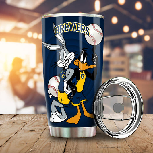 Milwaukee Brewers Tumbler Cup Custom Car Accessories - Gearcarcover - 2