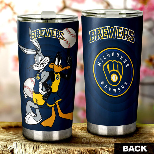 Milwaukee Brewers Tumbler Cup Custom Car Accessories - Gearcarcover - 1