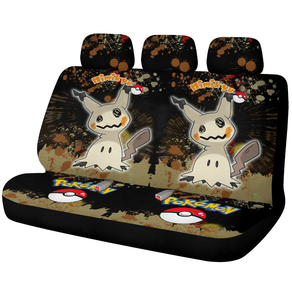 Mimikyu Car Back Seat Covers Custom Tie Dye Style Anime Car Accessories - Gearcarcover - 1