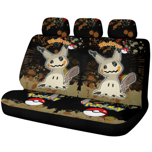 Mimikyu Car Back Seat Covers Custom Tie Dye Style Car Accessories - Gearcarcover - 1