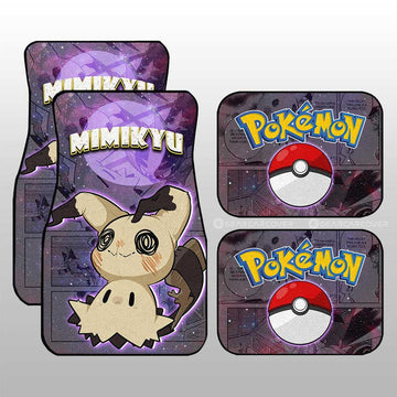 Mimikyu Car Floor Mats Custom Anime Galaxy Manga Style - Gearcarcover - 1