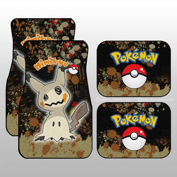 Mimikyu Car Floor Mats Custom Tie Dye Style Car Accessories - Gearcarcover - 1