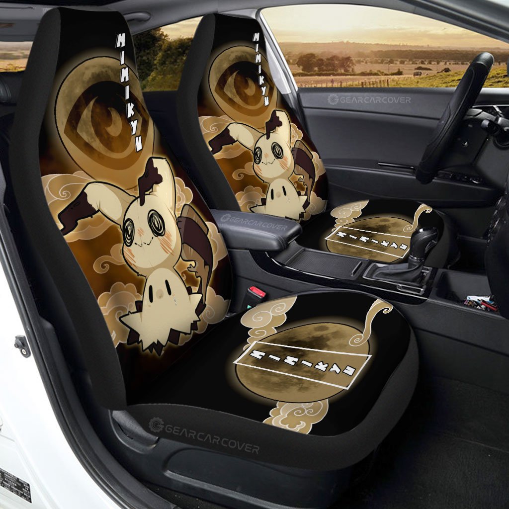 Mimikyu Car Seat Covers Custom Anime Car Accessories For Anime Fans - Gearcarcover - 1