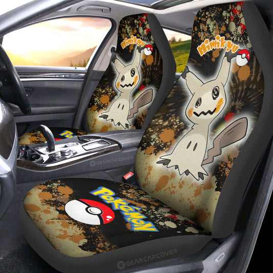 Mimikyu Car Seat Covers Custom Tie Dye Style Anime Car Accessories - Gearcarcover - 2