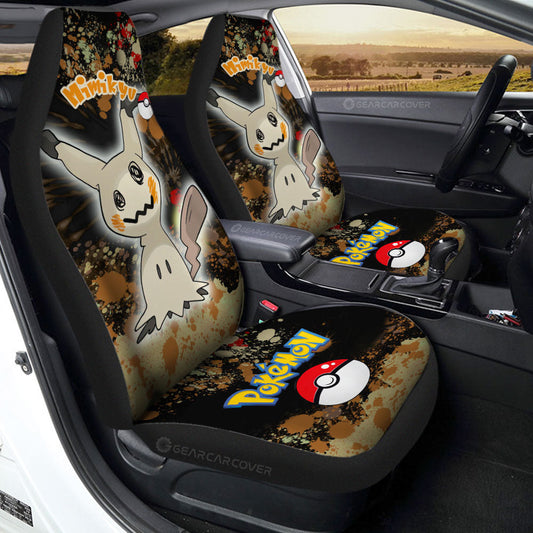 Mimikyu Car Seat Covers Custom Tie Dye Style Anime Car Accessories - Gearcarcover - 1