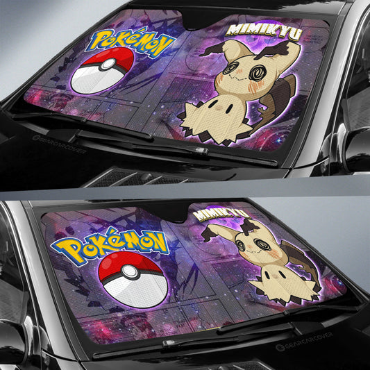 Mimikyu Car Sunshade Custom Galaxy Manga Style - Gearcarcover - 2