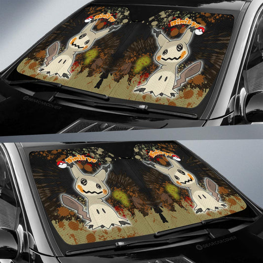 Mimikyu Car Sunshade Custom Tie Dye Style Anime Car Accessories - Gearcarcover - 2