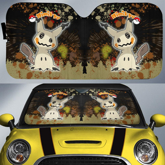 Mimikyu Car Sunshade Custom Tie Dye Style Anime Car Accessories - Gearcarcover - 1