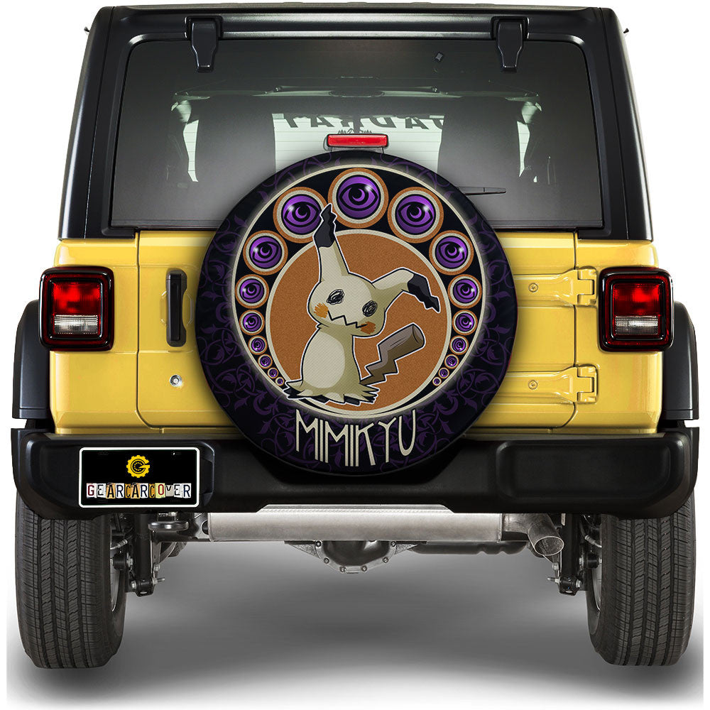 Mimikyu Spare Tire Cover Custom For Fans - Gearcarcover - 1