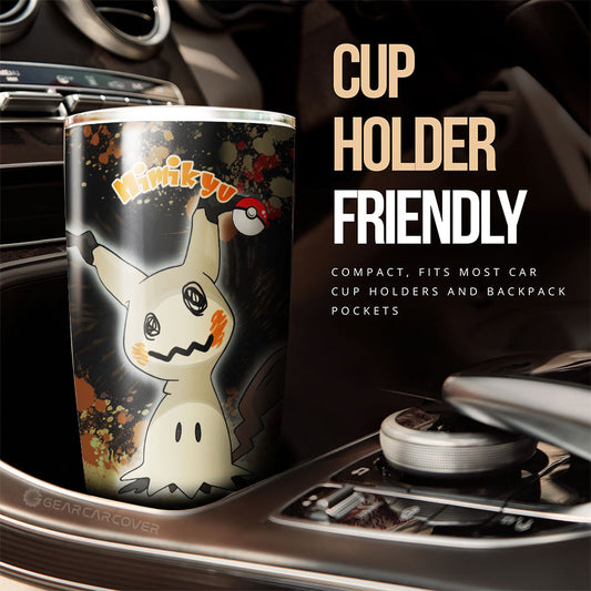 Mimikyu Tumbler Cup Custom Tie Dye Style Anime Car Accessories - Gearcarcover - 2