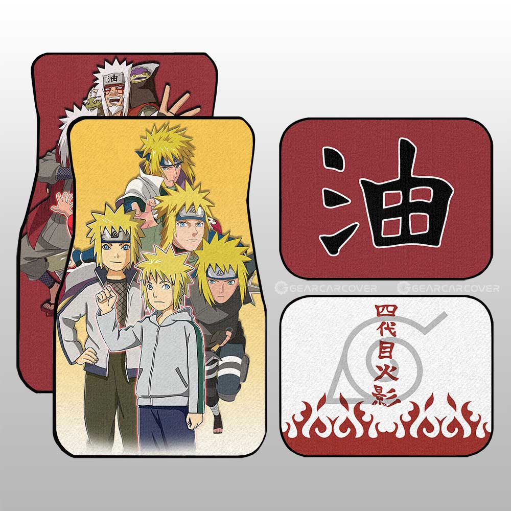 Minato And Jiraiya Car Floor Mats Custom Car Accessories - Gearcarcover - 2