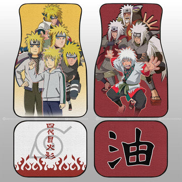 Minato And Jiraiya Car Floor Mats Custom Car Accessories - Gearcarcover - 1