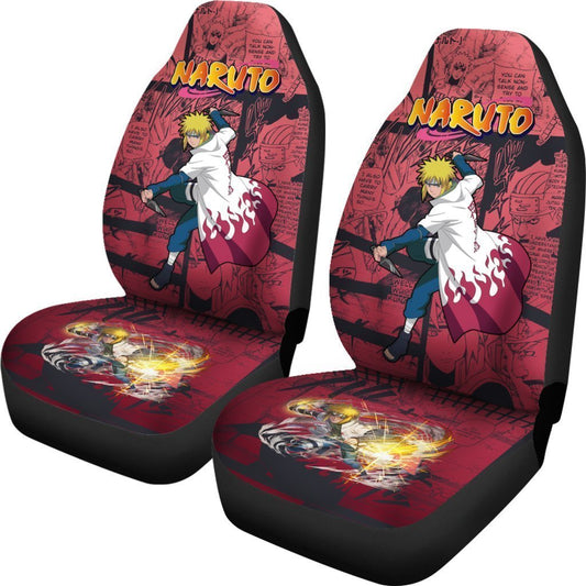 Minato Jutsu Car Seat Covers Custom Manga Anime Car Accessories - Gearcarcover - 2