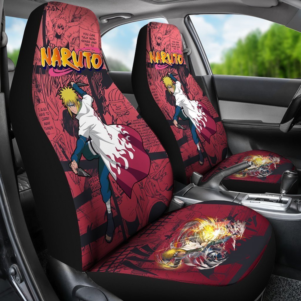 Minato Jutsu Car Seat Covers Custom Manga Anime Car Accessories - Gearcarcover - 3