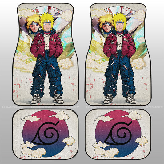 Minato Namikaze Car Floor Mats Anime Collection - Gearcarcover - 1