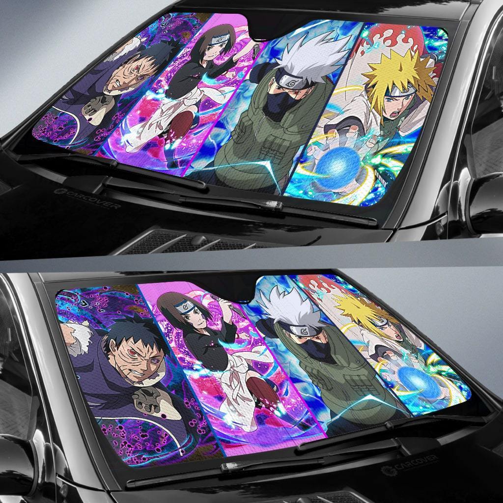 Minato Team Car Sunshade Custom Anime Car Accessories - Gearcarcover - 2