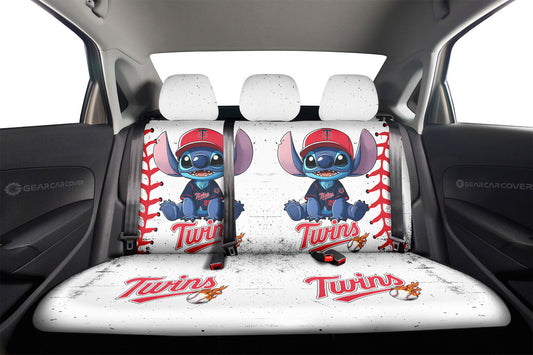 Minnesota Twins Car Back Seat Covers Stitch Theme Collection - Gearcarcover - 2