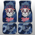 Minnesota Twins Car Floor Mats Skull Theme Collection - Gearcarcover - 1