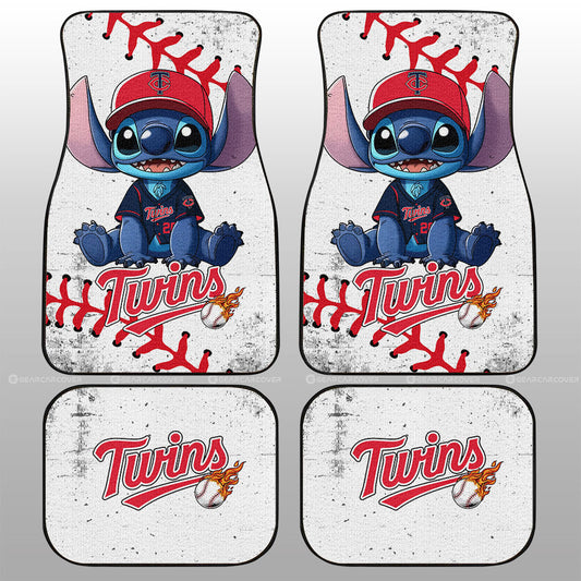 Minnesota Twins Car Floor Mats Stitch Theme Collection - Gearcarcover - 1