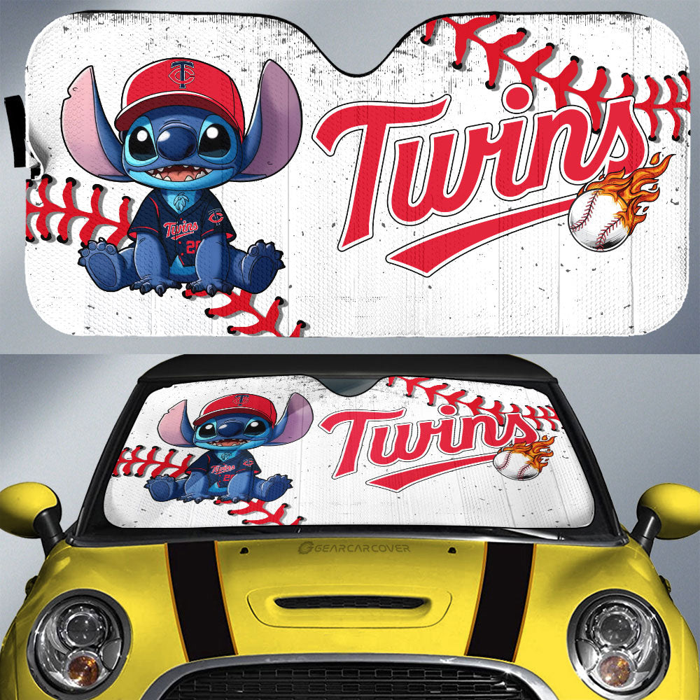 Minnesota Twins Car Sunshade Stitch Theme Collection - Gearcarcover - 1