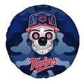 Minnesota Twins Spare Tire Covers Camera Hole Skull Theme Collection - Gearcarcover - 4