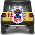 Minnesota Twins Spare Tire Covers Camera Hole Stitch Theme Collection - Gearcarcover - 1