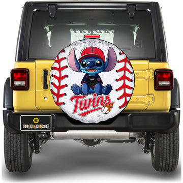 Minnesota Twins Spare Tire Covers Camera Hole Stitch Theme Collection - Gearcarcover - 1