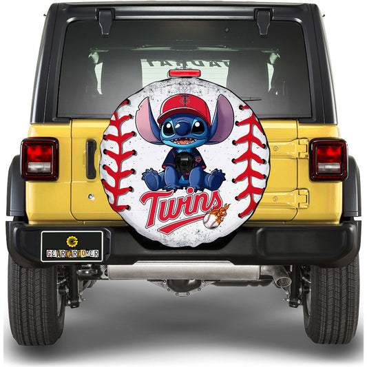 Minnesota Twins Spare Tire Covers Camera Hole Stitch Theme Collection - Gearcarcover - 1