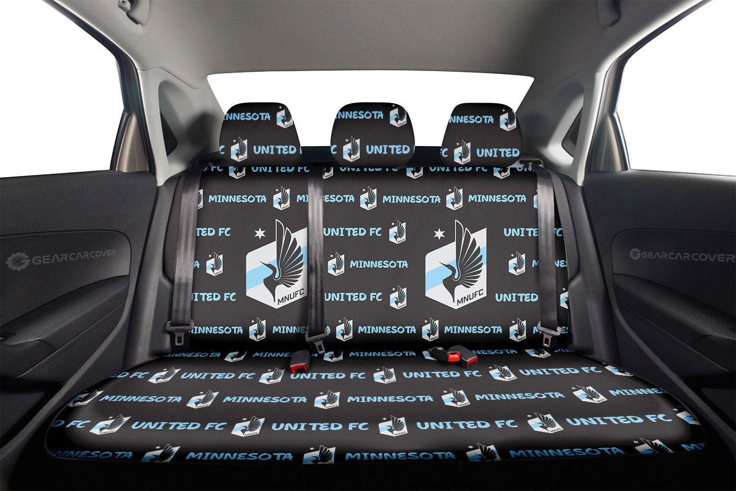 Minnesota United FC Car Back Seat Covers Sporty Team Collection - Gearcarcover - 2