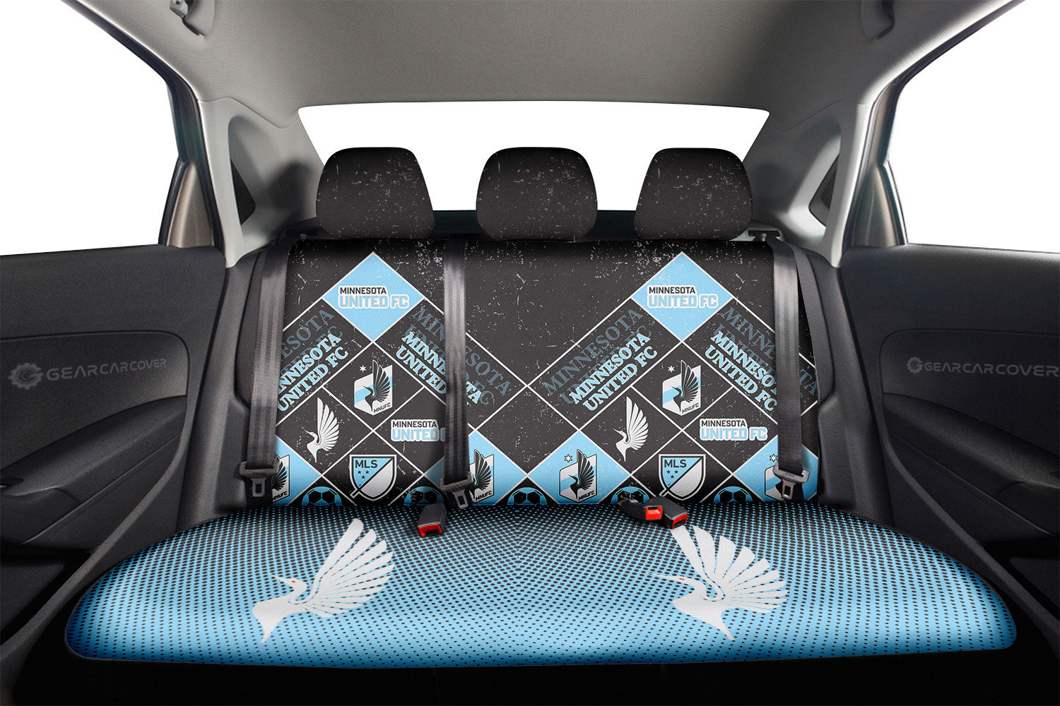 Minnesota United FC Car Back Seat Covers Sporty Team Collection - Gearcarcover - 2
