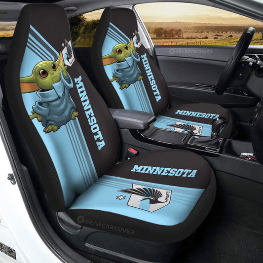 Minnesota United FC Car Seat Covers Baby Yoda Car Accessories - Gearcarcover - 2