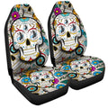Minnesota United FC Car Seat Covers Custom Sugar Skull Car Accessories - Gearcarcover - 3