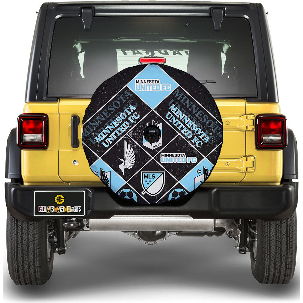Minnesota United FC Spare Tire Covers Camera Hole Sporty Team Collection - Gearcarcover - 1