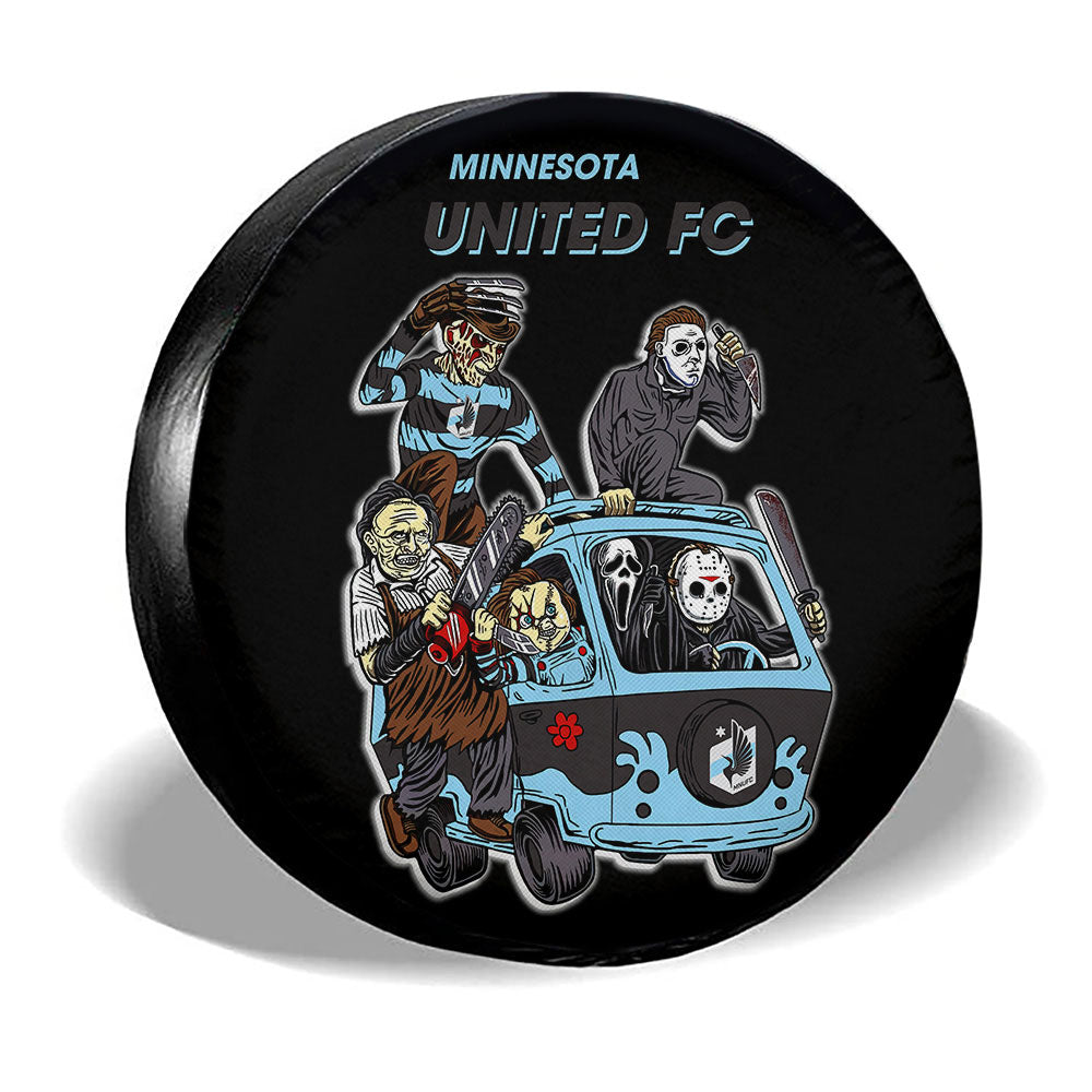 Minnesota United FC Spare Tire Covers Horror Characters Car Accessories - Gearcarcover - 3
