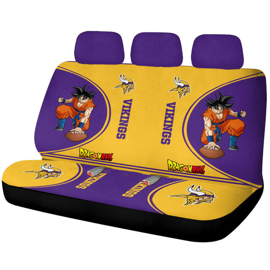 Minnesota Vikings Car Back Seat Covers Custom Car Accessories For Fans - Gearcarcover - 1