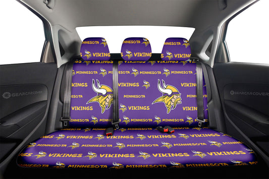 Minnesota Vikings Car Back Seat Covers Sporty Team Collection - Gearcarcover - 2