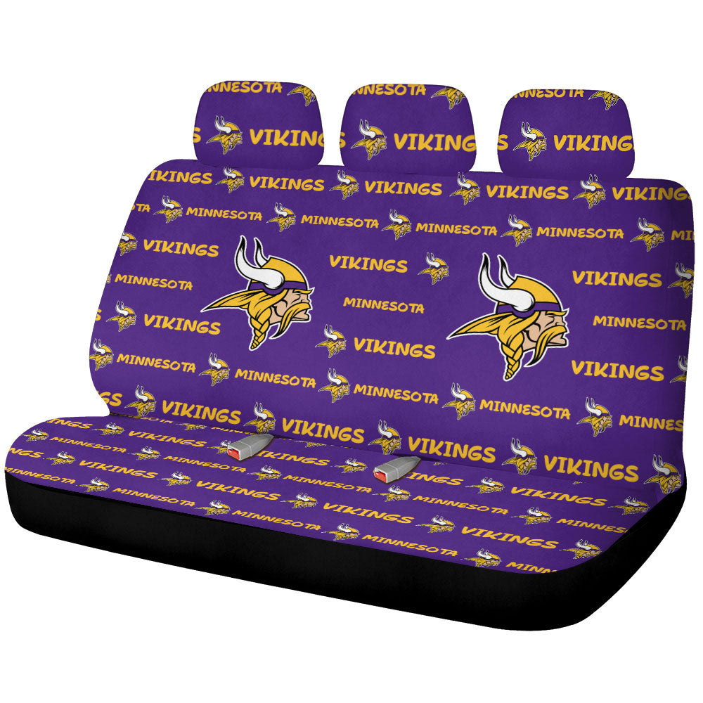 Minnesota Vikings Car Back Seat Covers Sporty Team Collection - Gearcarcover - 1