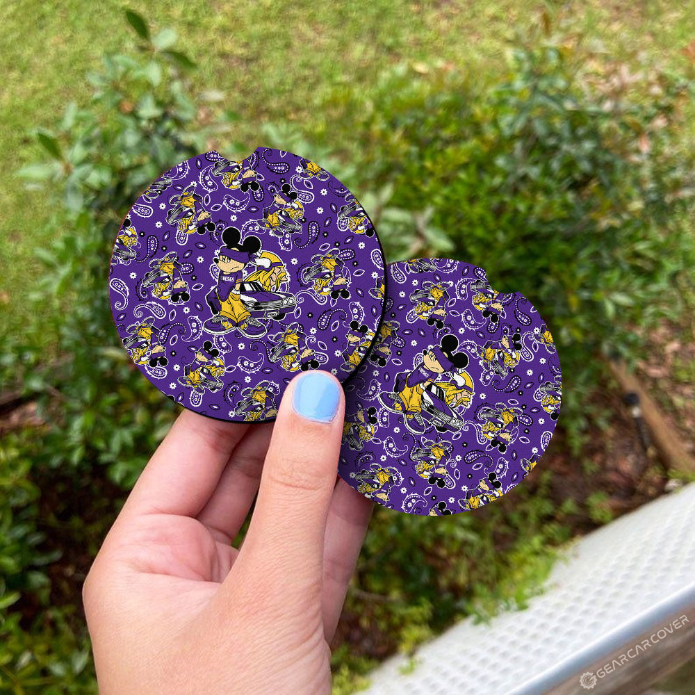 Minnesota Vikings Car Coaster Set Cartoon Theme Collection - Gearcarcover - 3