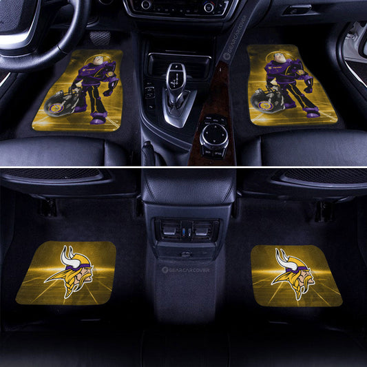 Minnesota Vikings Car Floor Mats Custom Car Accessories For Fan - Gearcarcover - 2