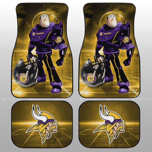 Minnesota Vikings Car Floor Mats Custom Car Accessories For Fan - Gearcarcover - 1
