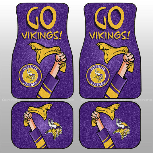 Minnesota Vikings Car Floor Mats Custom Car Accessories - Gearcarcover - 1