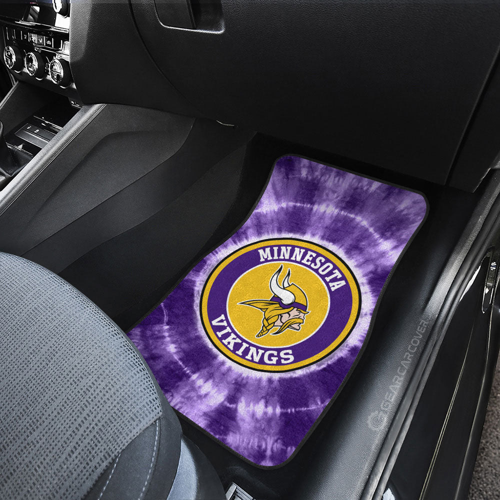 Minnesota Vikings Car Floor Mats Custom Tie Dye Car Accessories - Gearcarcover - 3