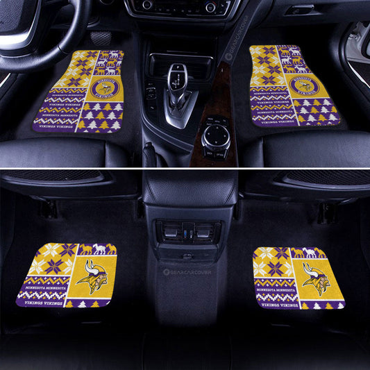 Minnesota Vikings Car Floor Mats Custom Ugly Style Car Accessories - Gearcarcover - 2