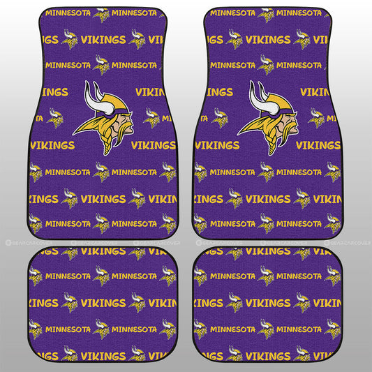 Minnesota Vikings Car Floor Mats Sporty Team Collection - Gearcarcover - 1