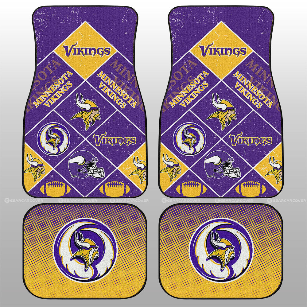 Minnesota Vikings Car Floor Mats Sporty Team Collection - Gearcarcover - 1